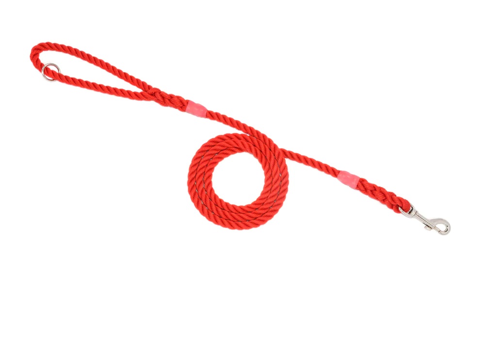 Rope Dog Clip Lead with Ring - 10mm Diameter, 1.2m length