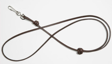Knotted Leather Lanyard