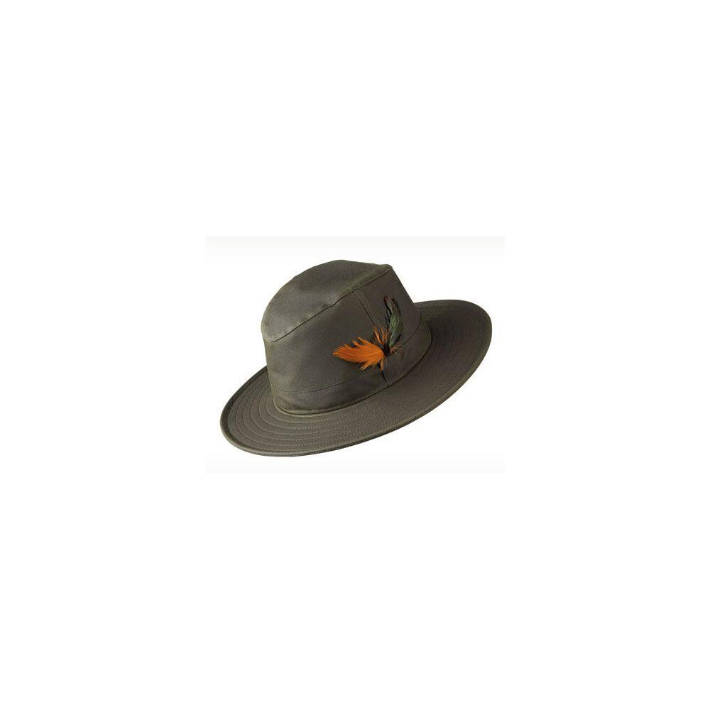 Unisex Wax Explorer Hat in Olive