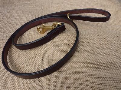 Bridle Leather Clip Leads - 1/2