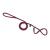 Figure of 8 Soft Braid Slip Leads with Leather Stop -  8mm Diameter and 1.5m length - view 2