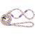 Figure of 8 Soft Braid Slip Leads with Leather Stop -  8mm Diameter and 1.5m length - view 4